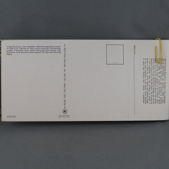 Vintage Postcard Set - Carson and Virginia City Nevada 10 Pack - Reno Tahoe Spec - Picture 2 of 11